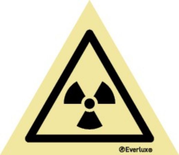 Warning radioactive material or ionizing radiation sign 